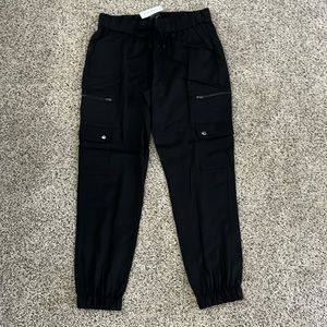 Banana Republic Factory Black Cargo Joggers